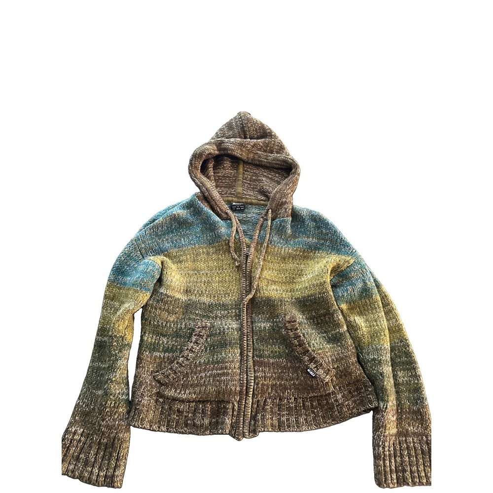 Minga London Alpaca Wool Blend Knit Women's Hooded Cardigan Sweater Size Small